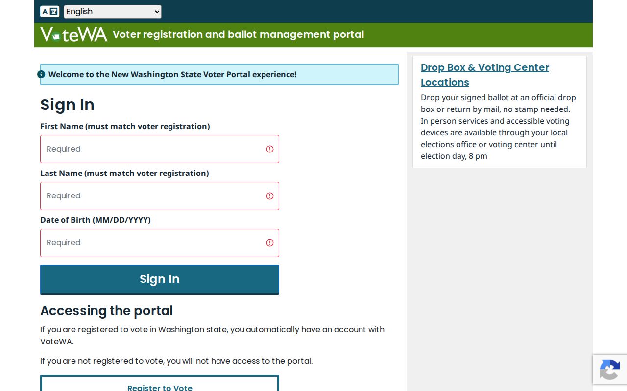 Lakewood residents directory Washington voter services