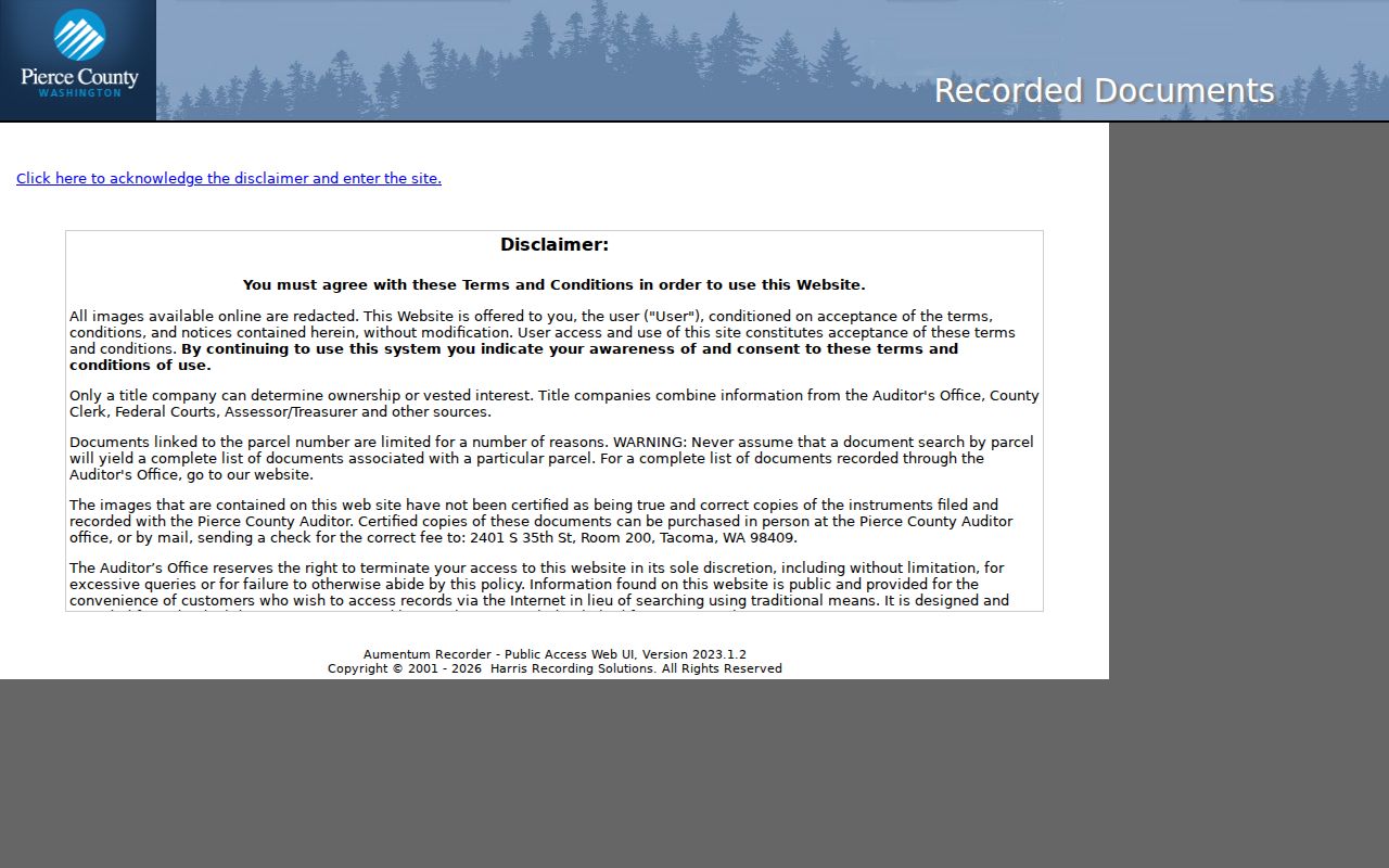 Lakewood residents directory Pierce County deed index